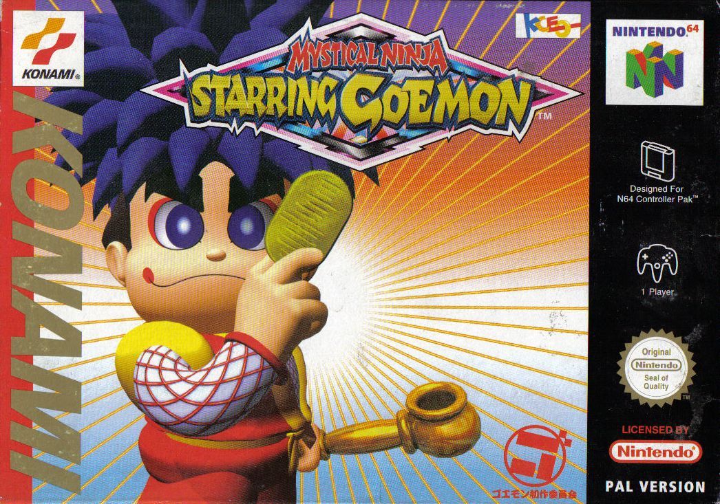 Mystical Ninja Starring Goemon box art for Nintendo 64